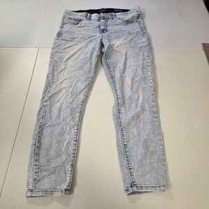 Curve Appeal High Rise Skinny Jeans Light Acid Wash Comfort Waist Size 8/29